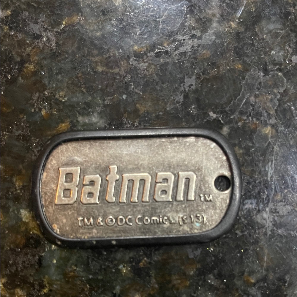 Batman Silver and Black Dog Tag